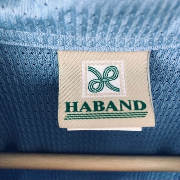 VINTAGE Haband poly mesh short sleeve shirt size large - Picture 5 of 8